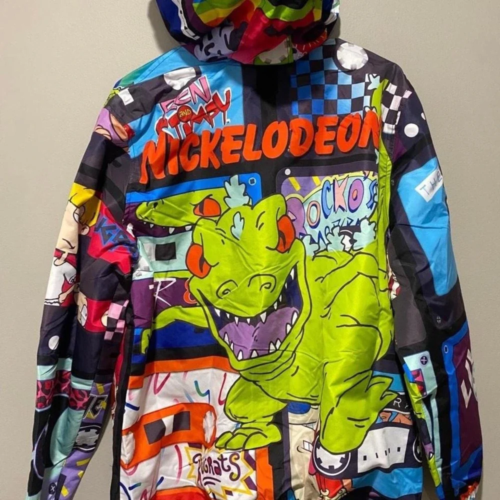 🦖NWT🦖Nickelodeon Rugrats/Reptar Members‎ Only Jacket - Men's Medium